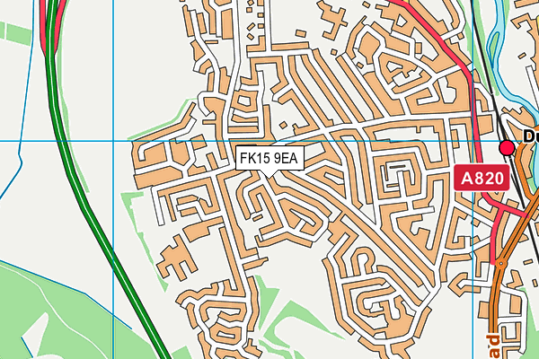 FK15 9EA map - OS VectorMap District (Ordnance Survey)