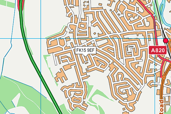 FK15 9EF map - OS VectorMap District (Ordnance Survey)