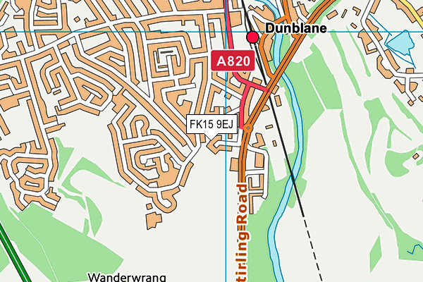 FK15 9EJ map - OS VectorMap District (Ordnance Survey)