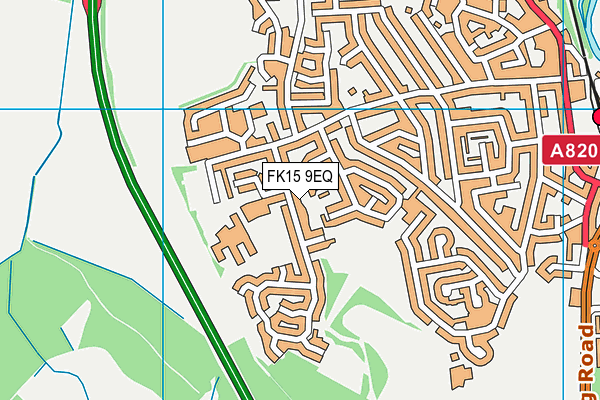 FK15 9EQ map - OS VectorMap District (Ordnance Survey)