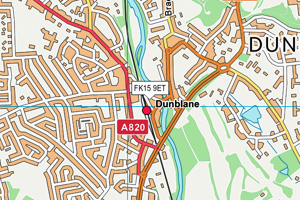 FK15 9ET map - OS VectorMap District (Ordnance Survey)