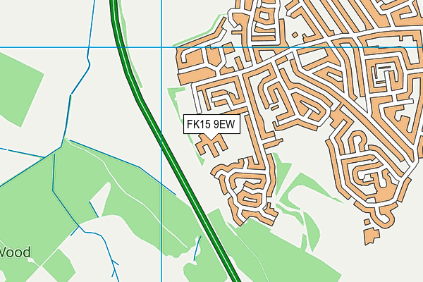 FK15 9EW map - OS VectorMap District (Ordnance Survey)