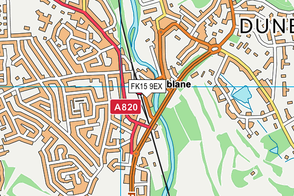 FK15 9EX map - OS VectorMap District (Ordnance Survey)