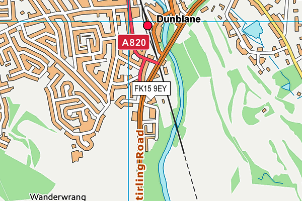 FK15 9EY map - OS VectorMap District (Ordnance Survey)