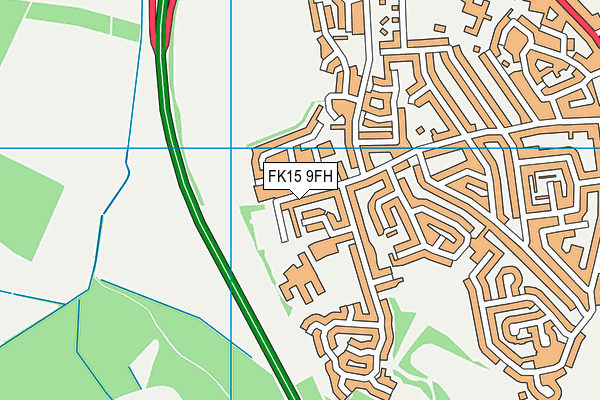 FK15 9FH map - OS VectorMap District (Ordnance Survey)