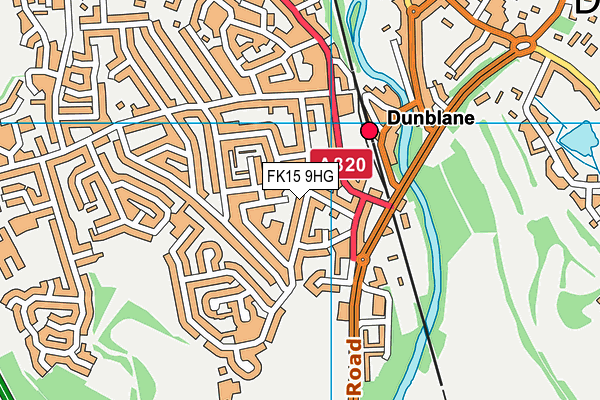FK15 9HG map - OS VectorMap District (Ordnance Survey)