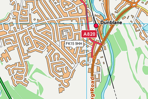 FK15 9HH map - OS VectorMap District (Ordnance Survey)