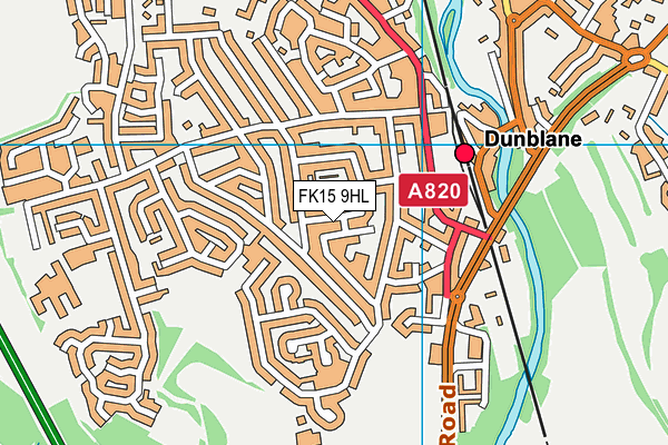 FK15 9HL map - OS VectorMap District (Ordnance Survey)