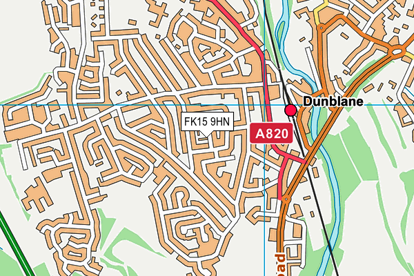 FK15 9HN map - OS VectorMap District (Ordnance Survey)