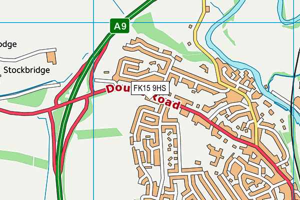 FK15 9HS map - OS VectorMap District (Ordnance Survey)