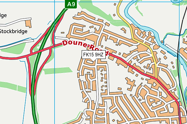 FK15 9HZ map - OS VectorMap District (Ordnance Survey)