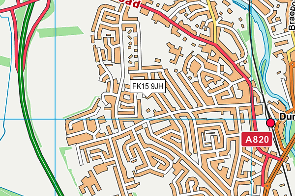 FK15 9JH map - OS VectorMap District (Ordnance Survey)