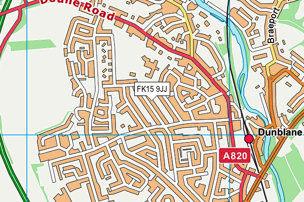 FK15 9JJ map - OS VectorMap District (Ordnance Survey)