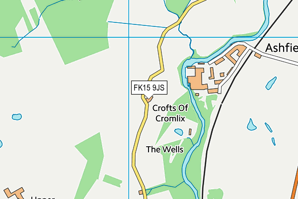 FK15 9JS map - OS VectorMap District (Ordnance Survey)