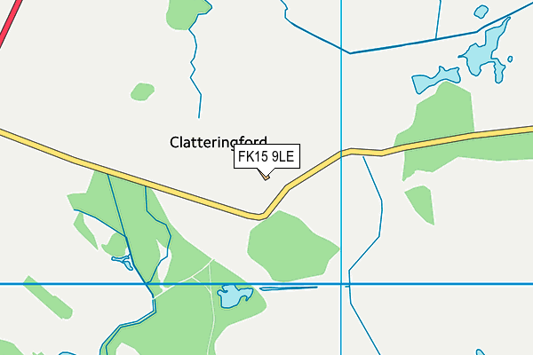 FK15 9LE map - OS VectorMap District (Ordnance Survey)