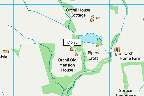 FK15 9LF map - OS VectorMap District (Ordnance Survey)