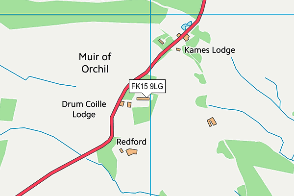 FK15 9LG map - OS VectorMap District (Ordnance Survey)