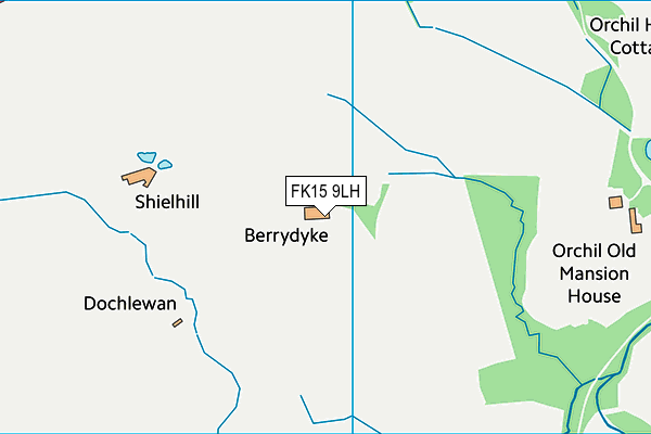 FK15 9LH map - OS VectorMap District (Ordnance Survey)