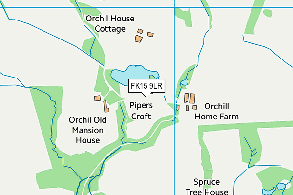 FK15 9LR map - OS VectorMap District (Ordnance Survey)