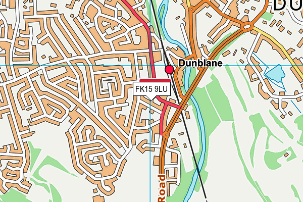 FK15 9LU map - OS VectorMap District (Ordnance Survey)