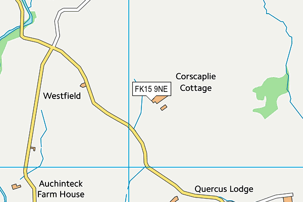 FK15 9NE map - OS VectorMap District (Ordnance Survey)