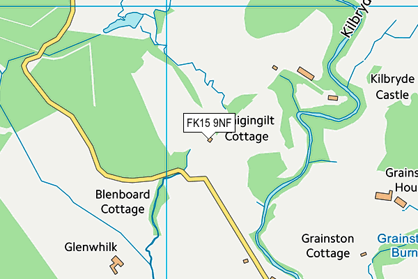 FK15 9NF map - OS VectorMap District (Ordnance Survey)