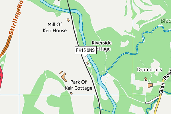 FK15 9NS map - OS VectorMap District (Ordnance Survey)