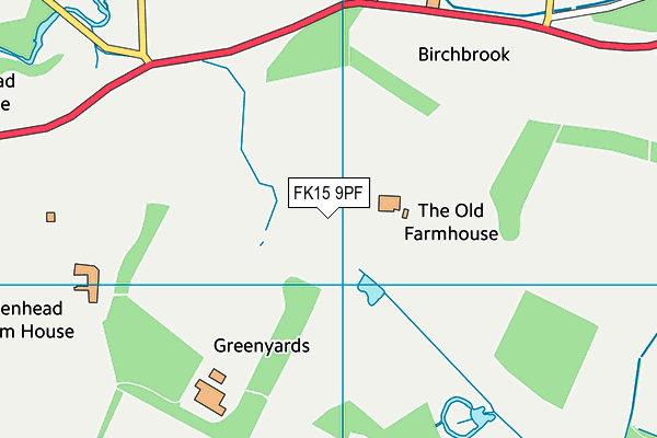 FK15 9PF map - OS VectorMap District (Ordnance Survey)