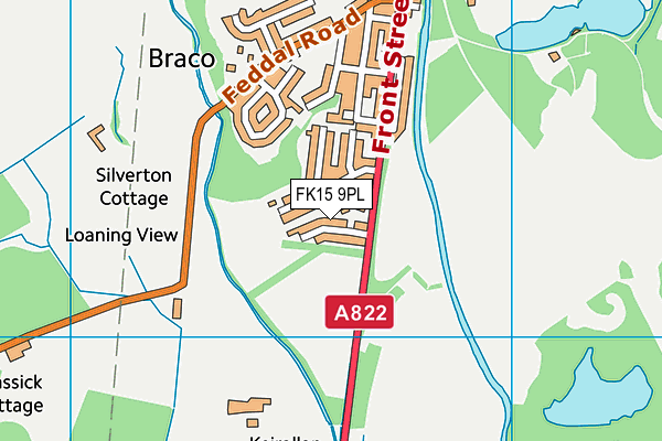 FK15 9PL map - OS VectorMap District (Ordnance Survey)