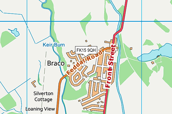 FK15 9QH map - OS VectorMap District (Ordnance Survey)