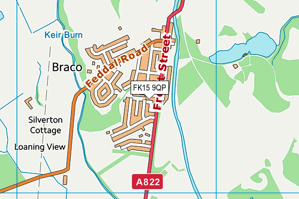 FK15 9QP map - OS VectorMap District (Ordnance Survey)