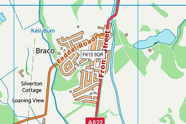 FK15 9QR map - OS VectorMap District (Ordnance Survey)