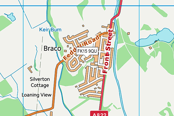 FK15 9QU map - OS VectorMap District (Ordnance Survey)