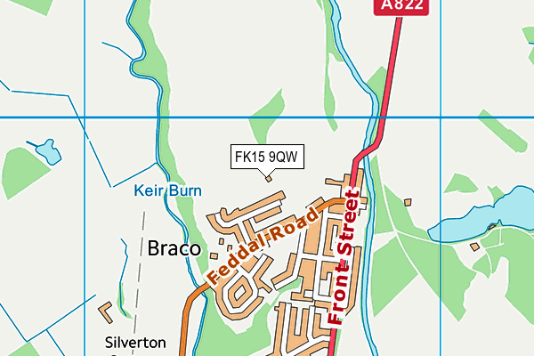 FK15 9QW map - OS VectorMap District (Ordnance Survey)