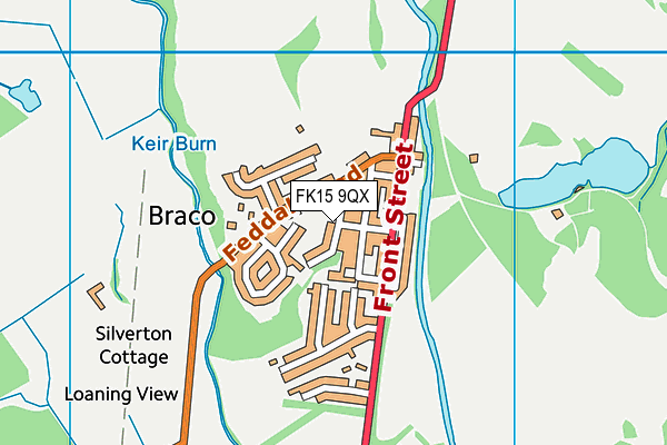 FK15 9QX map - OS VectorMap District (Ordnance Survey)