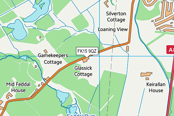 FK15 9QZ map - OS VectorMap District (Ordnance Survey)