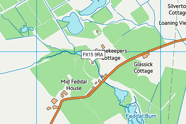 FK15 9RA map - OS VectorMap District (Ordnance Survey)