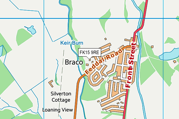 FK15 9RE map - OS VectorMap District (Ordnance Survey)