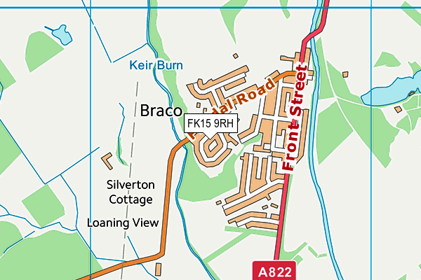 FK15 9RH map - OS VectorMap District (Ordnance Survey)