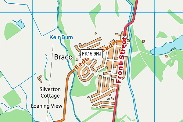 FK15 9RJ map - OS VectorMap District (Ordnance Survey)