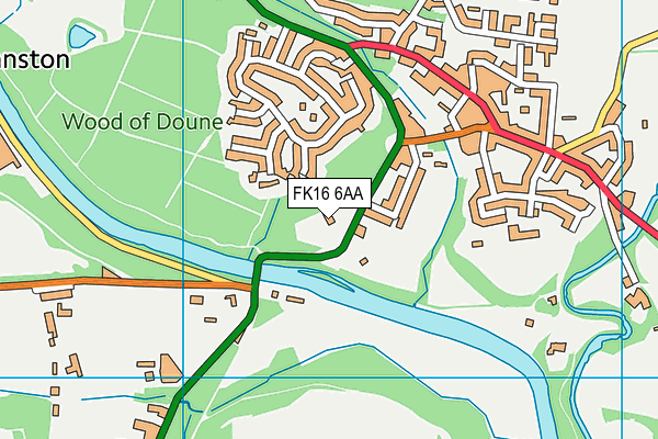 FK16 6AA map - OS VectorMap District (Ordnance Survey)