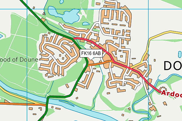 FK16 6AB map - OS VectorMap District (Ordnance Survey)