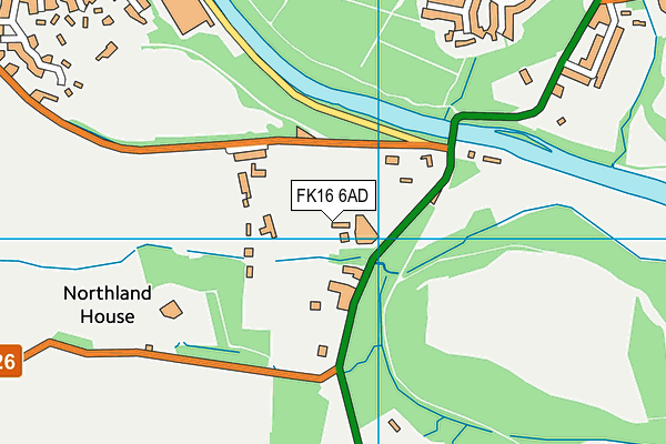 FK16 6AD map - OS VectorMap District (Ordnance Survey)