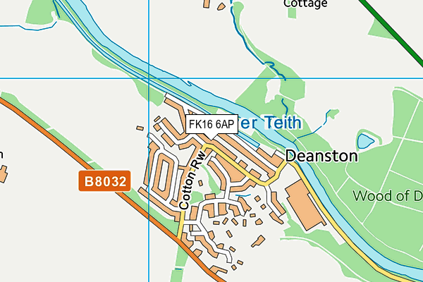 FK16 6AP map - OS VectorMap District (Ordnance Survey)