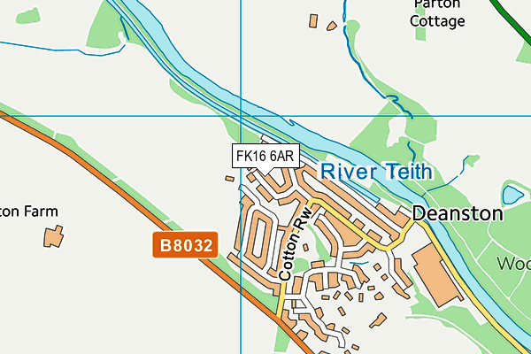 FK16 6AR map - OS VectorMap District (Ordnance Survey)