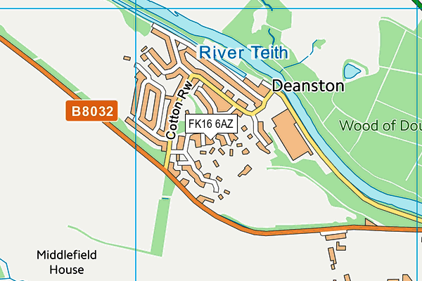 FK16 6AZ map - OS VectorMap District (Ordnance Survey)