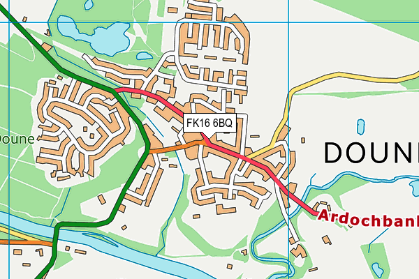 FK16 6BQ map - OS VectorMap District (Ordnance Survey)