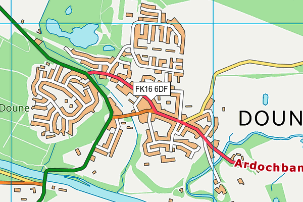 FK16 6DF map - OS VectorMap District (Ordnance Survey)