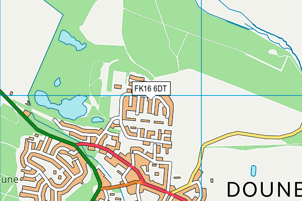 FK16 6DT map - OS VectorMap District (Ordnance Survey)