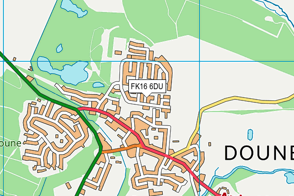 FK16 6DU map - OS VectorMap District (Ordnance Survey)